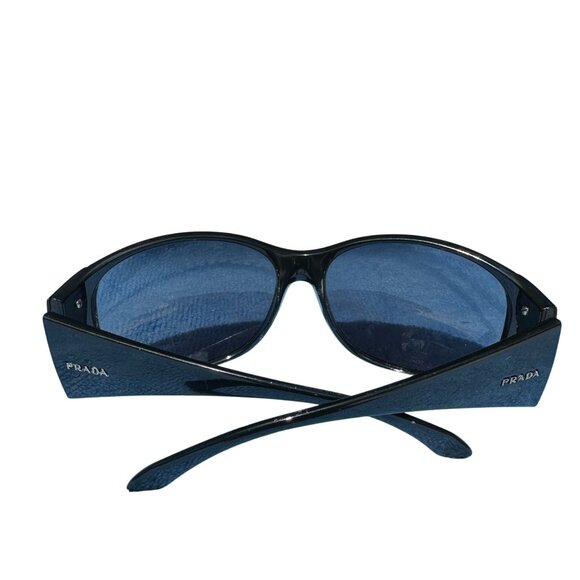 Prada SPR 07G Black Oversized Sunglasses Frames - Picture 3 of 9